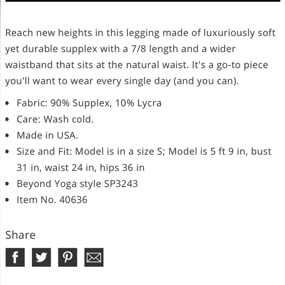 Beyond yoga Caught in the midi high waisted legging $88 small Dark tropic - Picture 11 of 12